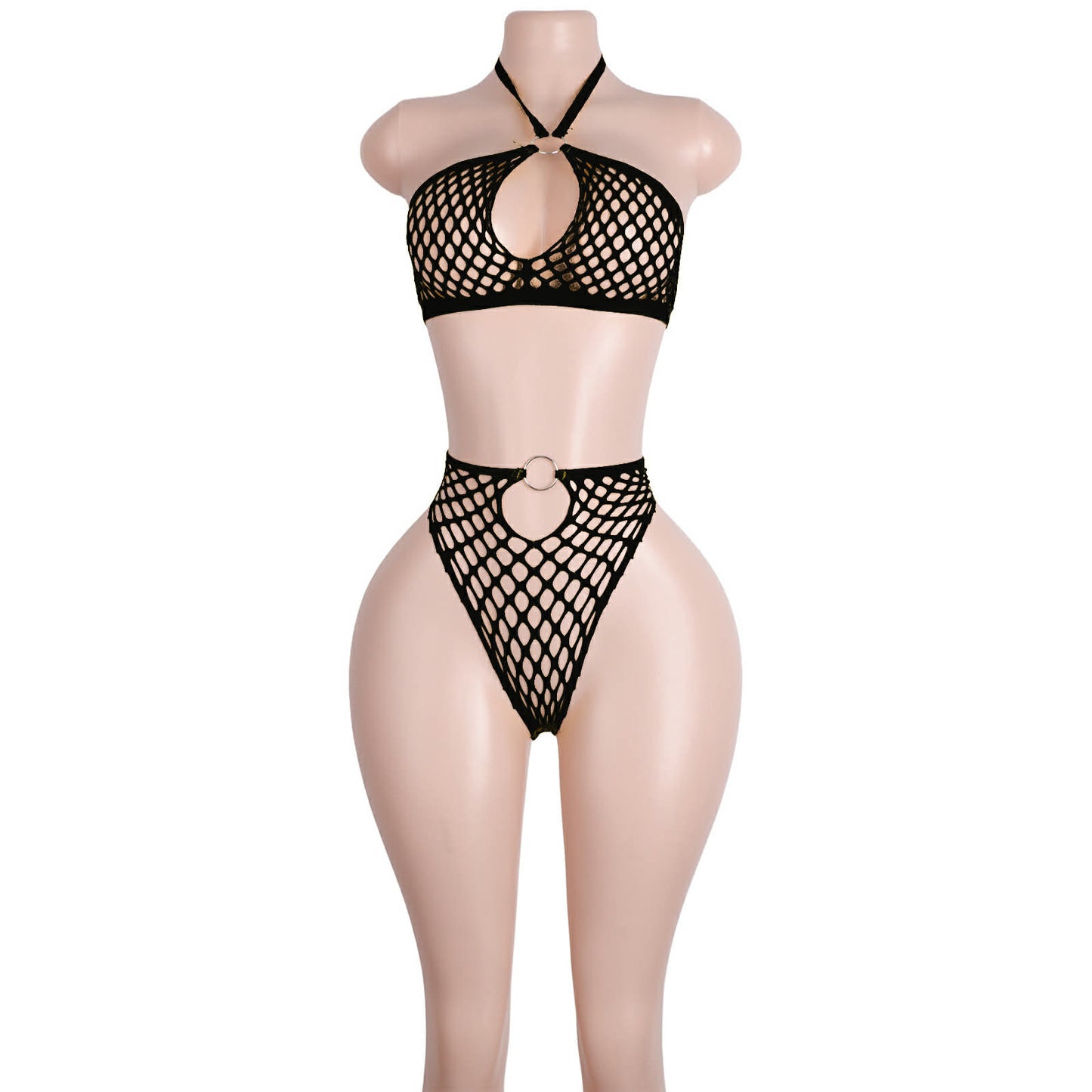 Premium Mesh Halter Neck Lingerie Set MLS-01