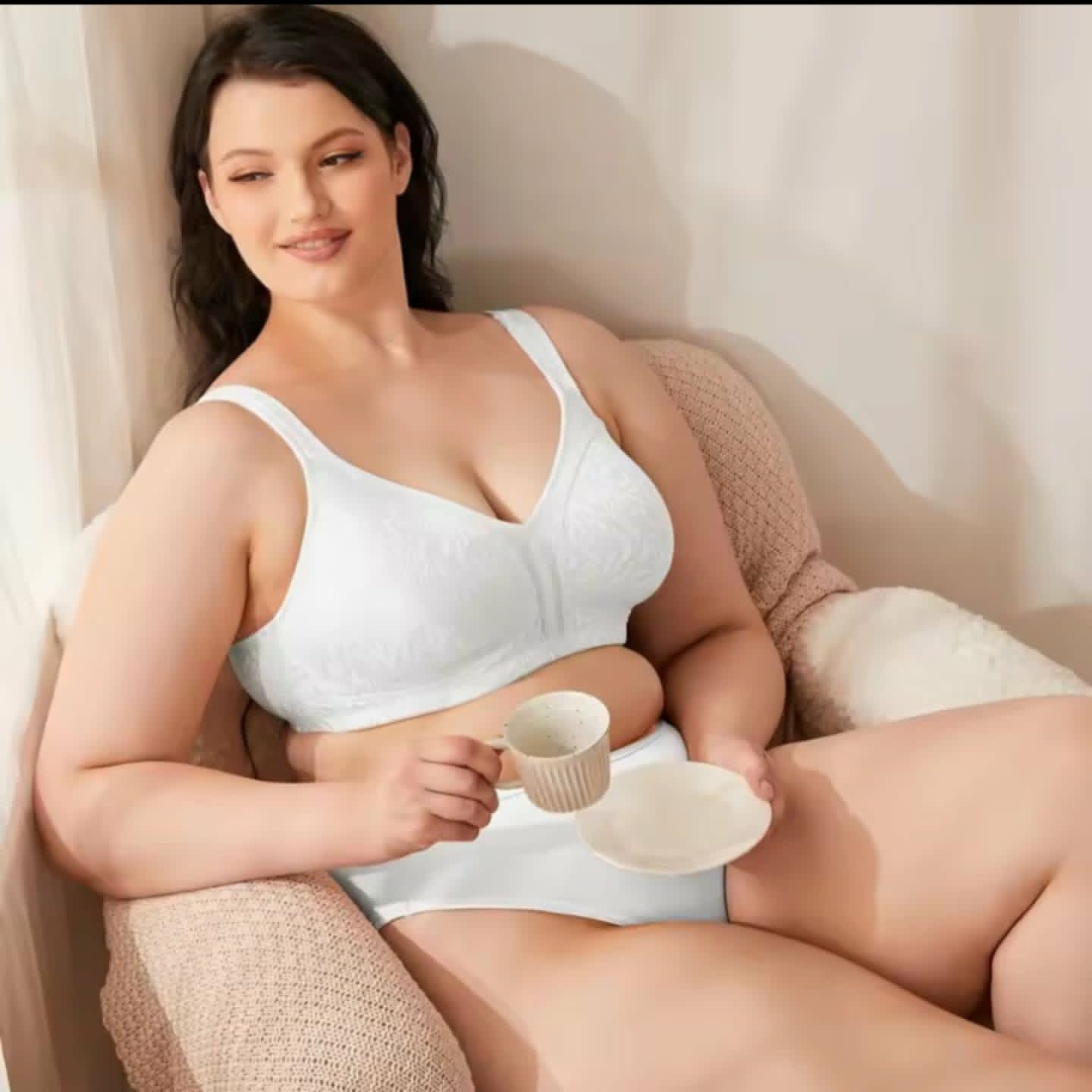 Wings Love Minimizer Full Coverage Comfort  Wireless Push Up Basic Classic Bra WL-01 A