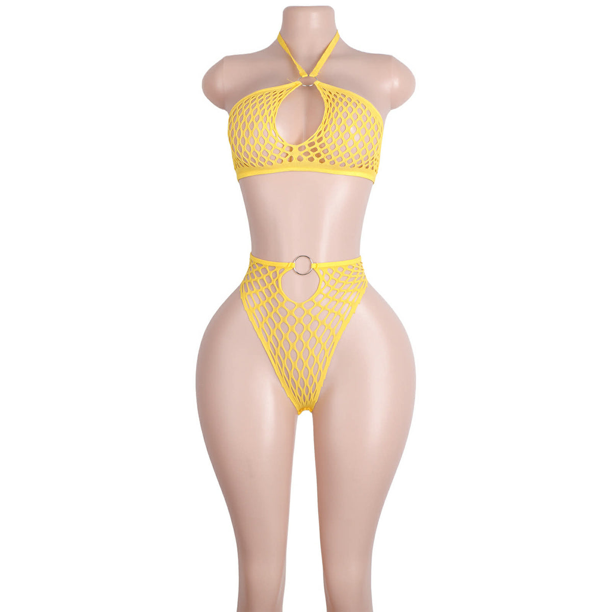 Premium Mesh Halter Neck Lingerie Set MLS-01