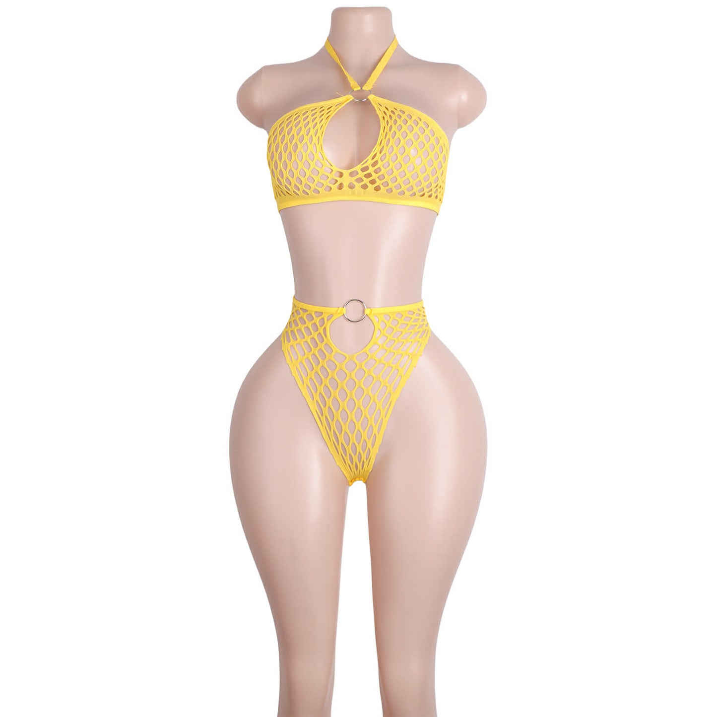 Premium Mesh Halter Neck Lingerie Set MLS-02