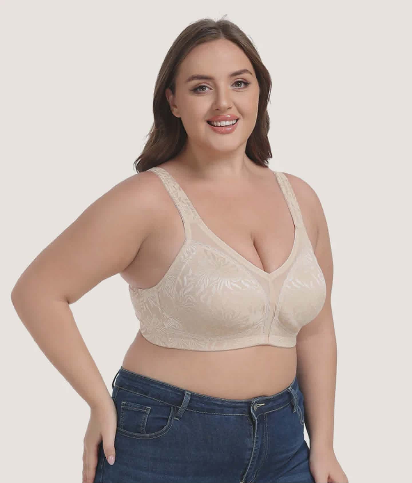 Wings Love Minimizer Full Coverage Comfort  Wireless Push Up Basic Classic Bra WL-01