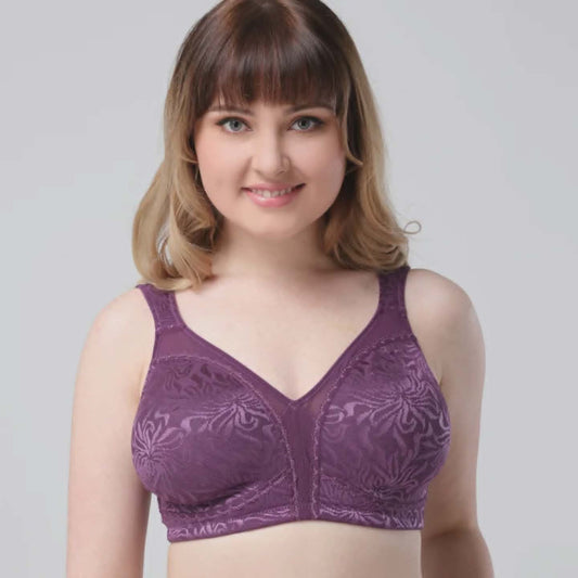 Wings Love Minimizer Full Coverage Comfort  Wireless Push Up Basic Classic Bra WL-01