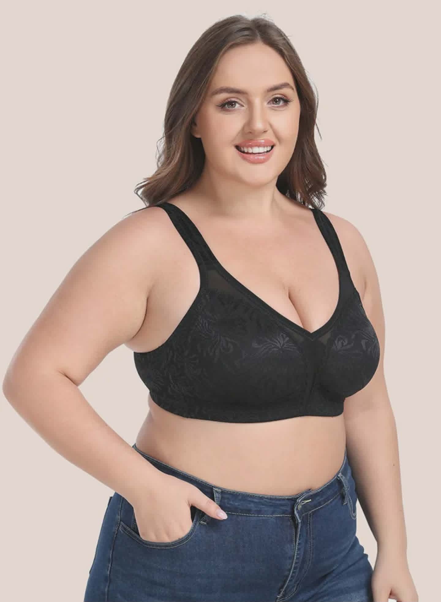 Wings Love Minimizer Full Coverage Comfort  Wireless Push Up Basic Classic Bra WL-01