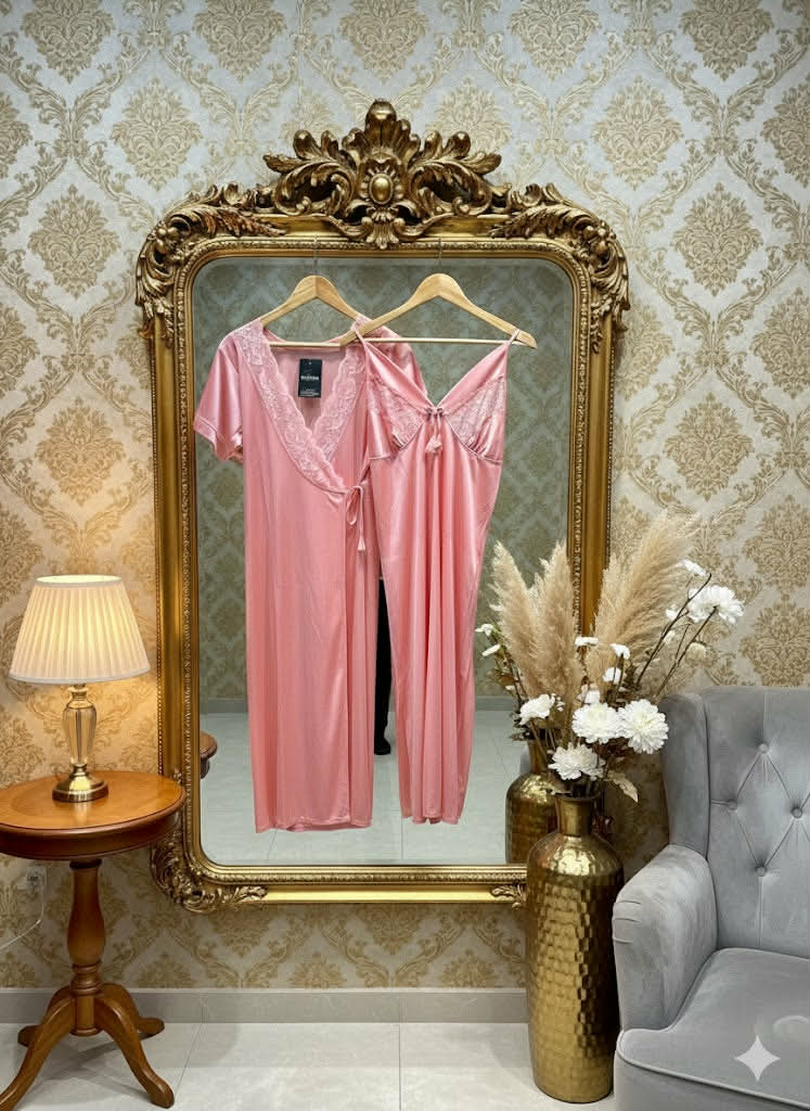 ELEGANT SILKY NIGHTS 2 PIECES NIGHTWEAR SN-012