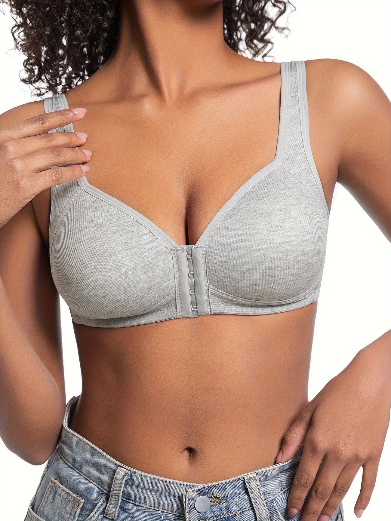 New Anti Sagging Front Open Cooling Cotton Bra NC- 097