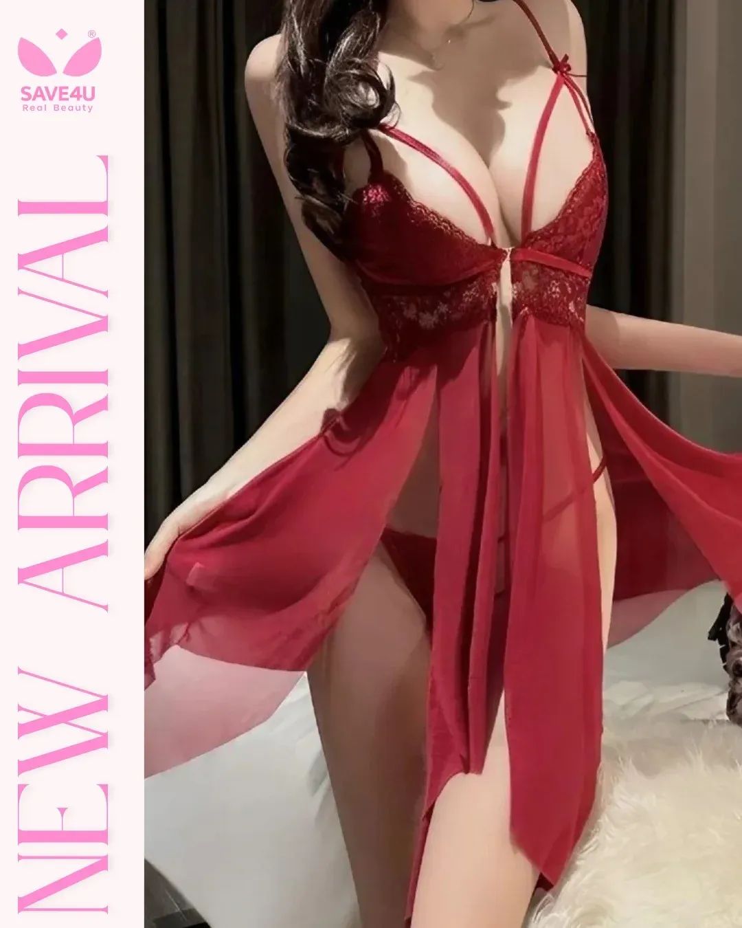 Erotic Whisper Babydoll With Gstring Panty