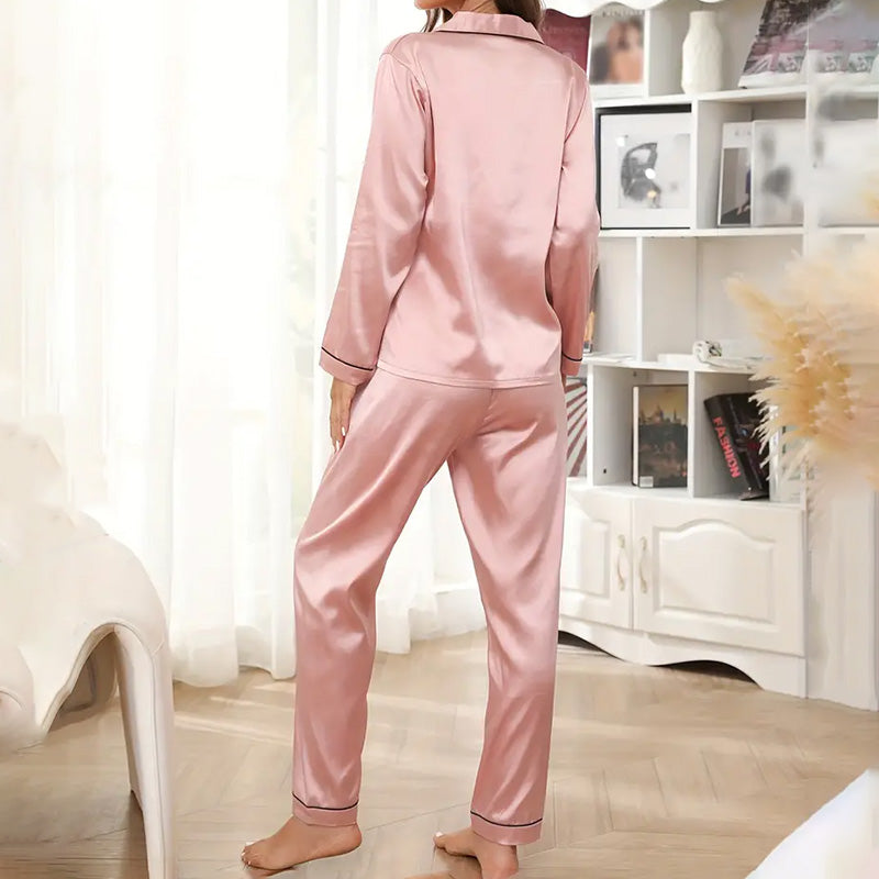 Women Silk Night Suit CH - 003