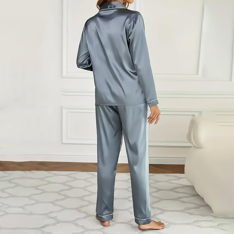 Women Silk Night Suit CH - 003