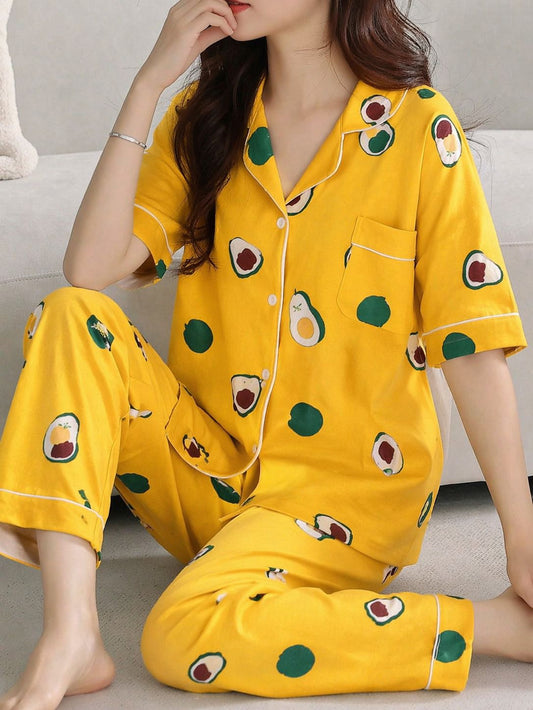 PJs Drop Shoulder Printed Design CH-003