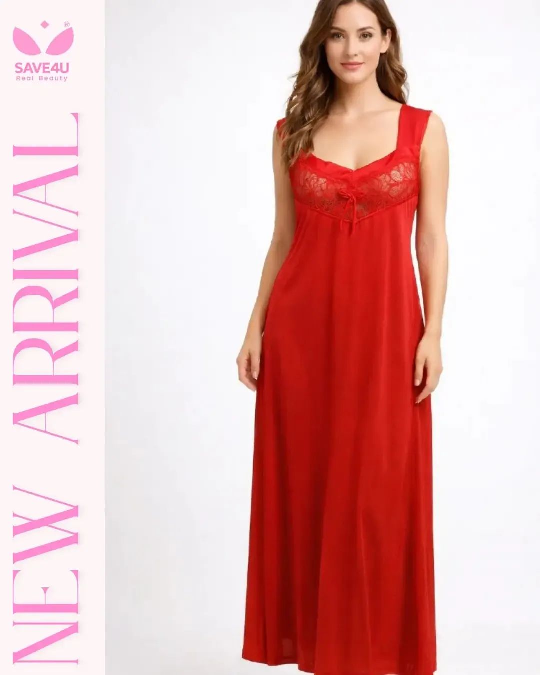Women's Lingerie Nightgown Satin Slip Nightwear