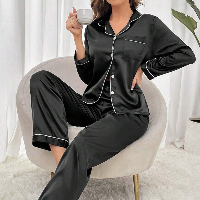 Women Silk Night Suit CH - 003