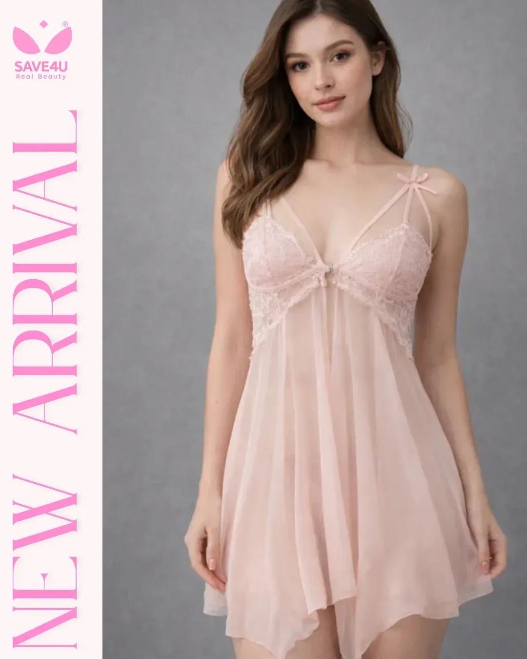Erotic Whisper Babydoll With Gstring Panty