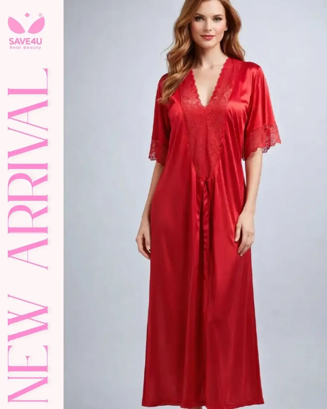 Women's Lingerie Nightgown Satin Slip Nightwear