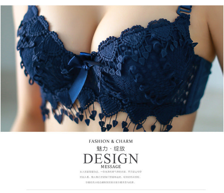 Sexy Bra Panty Set Padded Bra Woman Padded Lace Bra Panty Lingerie Set